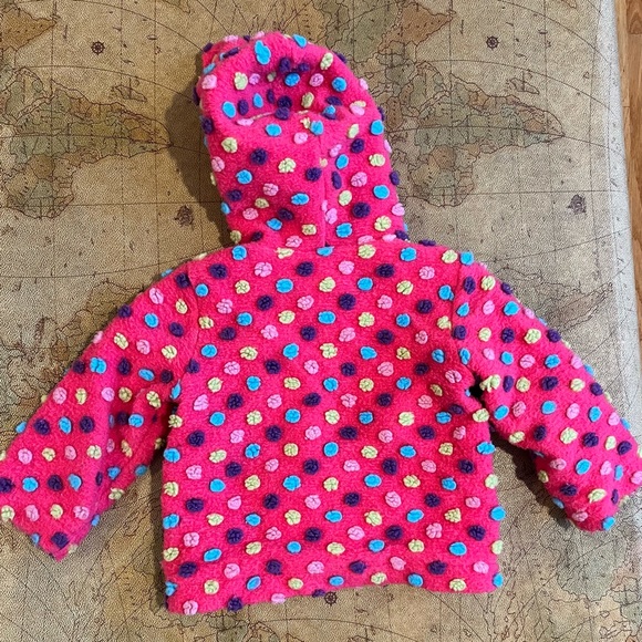Hanna Andersson pink polka dot jacket size 80 - Picture 3 of 3